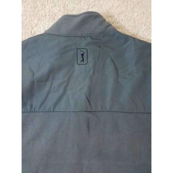 PGA TOUR~Men's Size L~Gray Long Sleeve 1/4 Zip Pullover Athletic Shirt NWT $60 - Picture 11 of 12